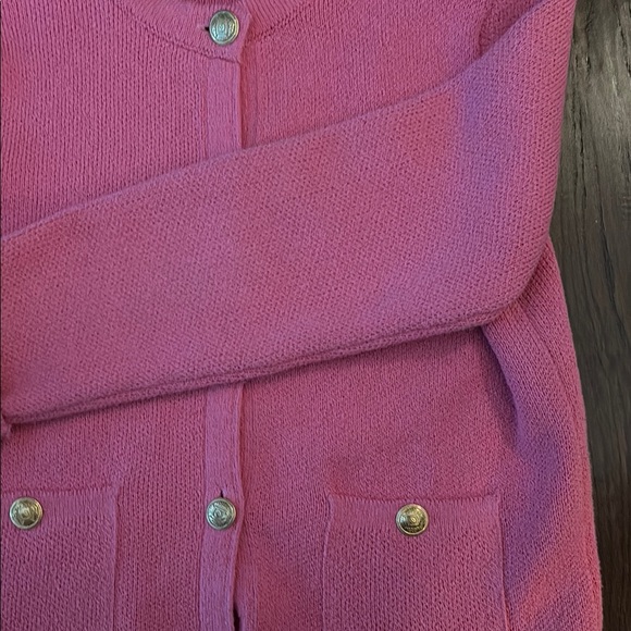 Zara Pink Knit Cardigan with Buttons - Picture 6 of 8
